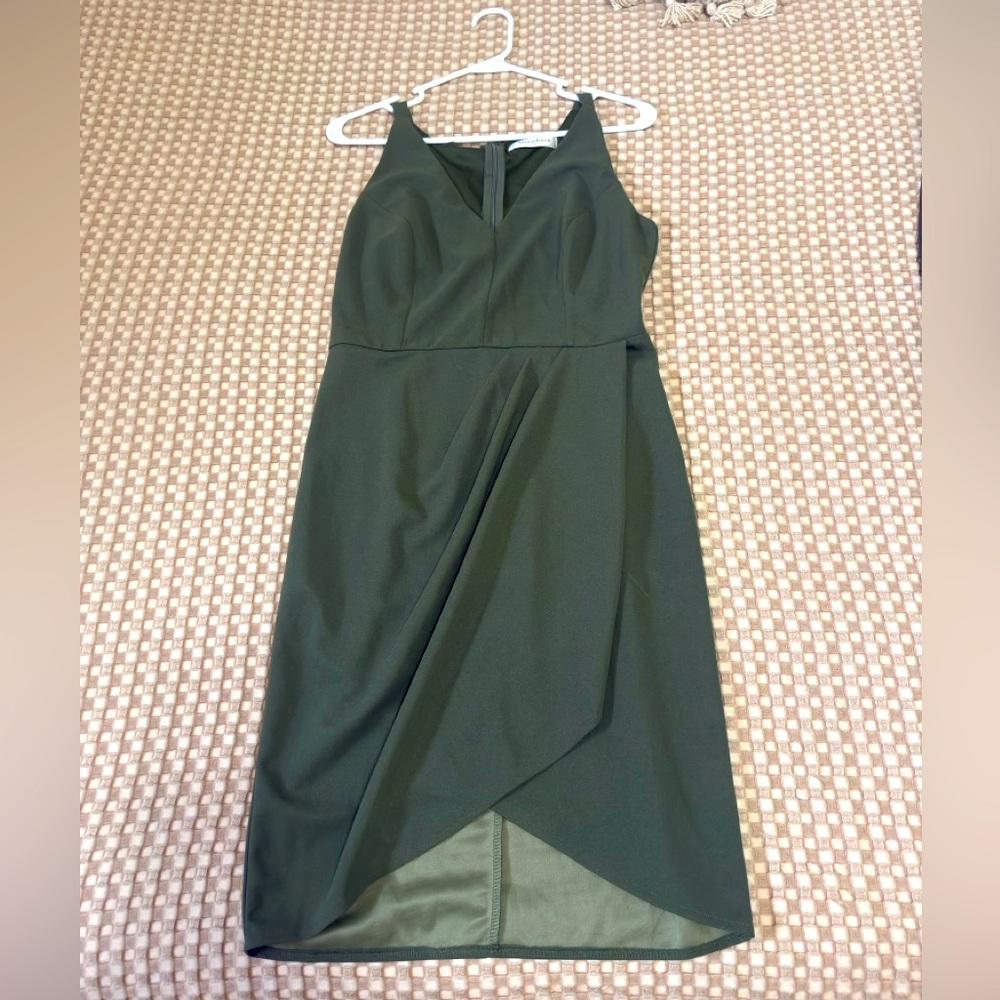 Green mini dress